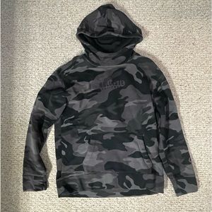Black/Gray Hollistor Camouflage Hoodie. Size M